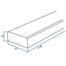 Hoblovaná lať smrk 18x45x2100 - 31468_01.jpg