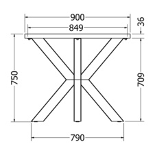 Podnož k jídelnímu stolu VESTA 180 - černá - 95890_04.jpg