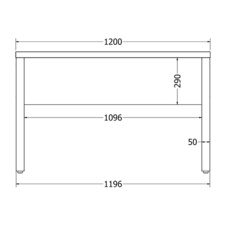 Podnože ke kancelářskému stolu B120- černá 1 set= 2 kusy - 95590_03.jpg