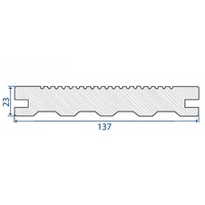 Terafest Prkno 137 Classic GROOVE Mahagon 23x137x4000mm - 31361_01.jpg