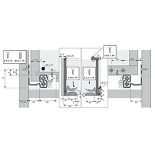 Plnovýsuv EB 23 Quadro V6 Silent System 450 mm, levá a pravá   ( pův. kód 9225729 , 9225730 ) - 9269756_02.jpg